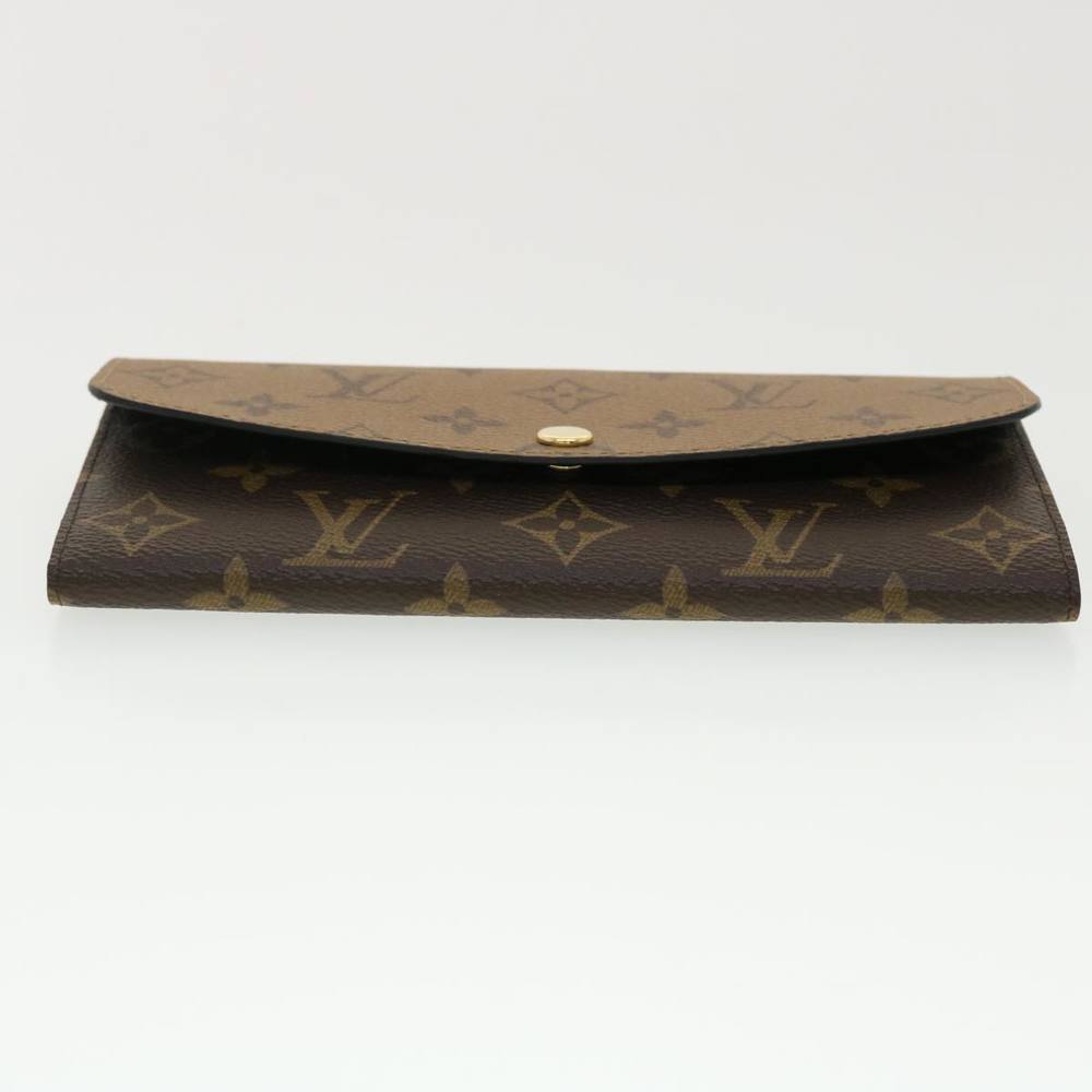 LOUIS VUITTON Monogram Reverse Portefeuille Emily Long Wallet M82157 Auth 40459A - Picture 6 of 16